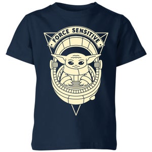 Star Wars The Mandalorian Force Sensitive Kids' T-Shirt - Navy