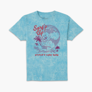 Lilo & Stitch Surf's Up T-Shirt - Turquoise Tie Dye