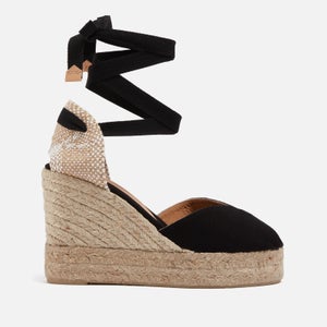 Castañer Women's Bilina Cotton-Canvas and Jute Wedged Espadrilles