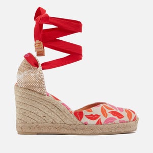 Castañer x Diane Von Furstenberg Women’s Chiara Canvas Wedge Espadrilles