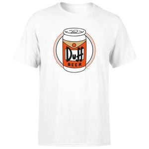The Simpsons Duff Beer Can Men's T-Shirt - White
