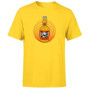 The Simpsons Duff Beer Bottle Men's T-Shirt - Yellow