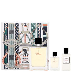 Terre D'Hermes; Seteau De Toilette Spray 3.3 Oz and Aftershave Lotion 1.35 Oz and Eau De Toilette Spray 0.42 Oz Mini