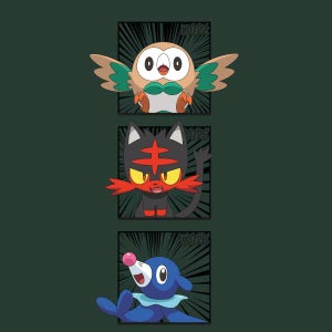 Pokemon Generation 7 Starters Hoodie - Green