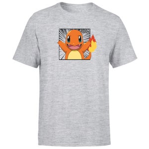 Pokémon Pokédex Charmander #0004 Men's T-Shirt - Grey