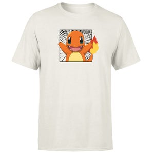 Pokémon Pokédex Charmander #0004 Men's T-Shirt - Cream
