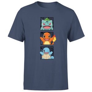 Pokemon Generation 1 Starters Men's T-Shirt - Navy