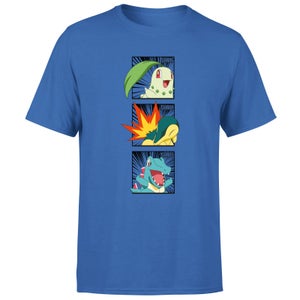 Pokemon Generation 2 Starters Men's T-Shirt - Blue