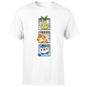 Pokemon Generation 4 Starters Men's T-Shirt - White