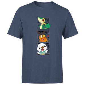 Pokemon Generation 5 Starters Men's T-Shirt - Navy