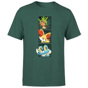 Pokemon Generation 6 Starters Men's T-Shirt - Green