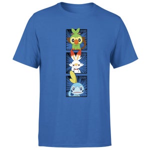 Pokemon Generation 8 Starters Men's T-Shirt - Blue