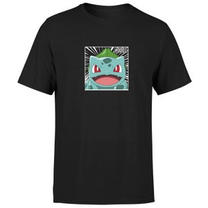 Pokémon Pokédex Bulbasaur #0001 T-Shirt da Uomo - Nero