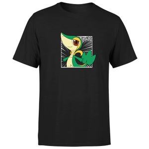 Pokemon Snivy Men's T-Shirt - Black