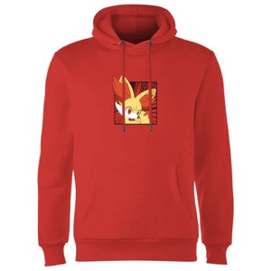 Pokemon Fennekin Hoodie - Red