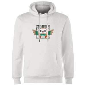 Pokemon Rowlet Hoodie - White