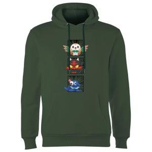 Pokemon Generation 7 Starters Hoodie - Green