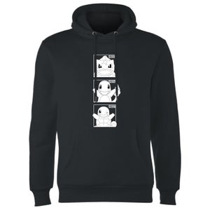 Pokemon Generation 1 Monochrome Starters Hoodie - Black