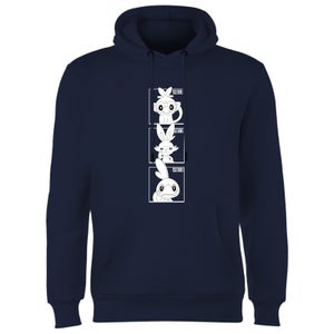 Pokemon Generation 8 Monochrome Starters Hoodie - Navy