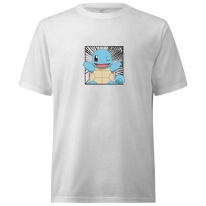Pokémon Pokédex Squirtle #0007 Oversized Heavyweight Camiseta - Blanco