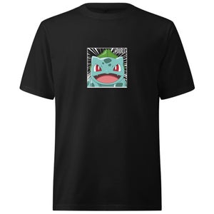 Pokémon Pokédex Bulbasaur #0001 Oversized Heavyweight T-Shirt - Black