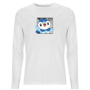 Pokemon Piplup Men's Long Sleeve T-Shirt - White
