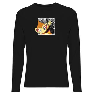 Pokemon Chimchar Men's Long Sleeve T-Shirt - Black