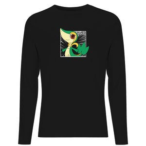 Pokemon Snivy Men's Long Sleeve T-Shirt - Black