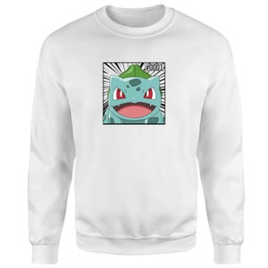 Pokémon Pokédex Bulbasaur #0001 Felpa - Bianco