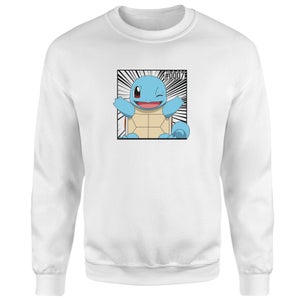 Pokémon Pokédex Squirtle #0007 Felpa - Bianco
