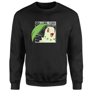 Pokemon Chikorita Sweatshirt - Black