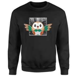 Pokemon Rowlet Sweatshirt - Black