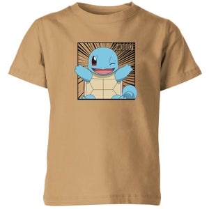 Pokémon Pokédex Squirtle #0007 T-Shirt per bambini - Beige