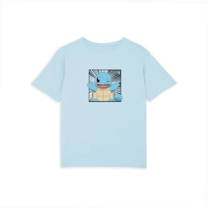 Pokémon Pokédex Schiggy #0007 Kinder T-Shirt - Blau