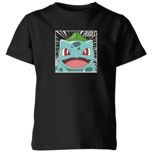 Pokémon Pokédex Bulbasaur #0001 Kids' T-Shirt - Black