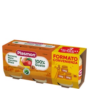 la Merenda Banana Mela Biscotto e Miele 6 x 120g