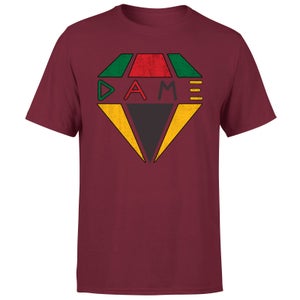Creed DAME Diamond Logo Men's T-Shirt - Burgundy