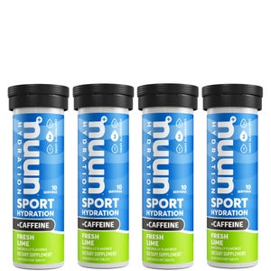 NUUN Sport Fresh Lime + Caffeine 4 Pack