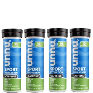 NUUN Sport Fresh Lime + Caffeine Hydration Tablets - 4 Pack