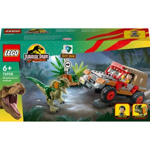 LEGO Jurassic Park Dilophosaurus Ambush Dinosaur Toys (76958)