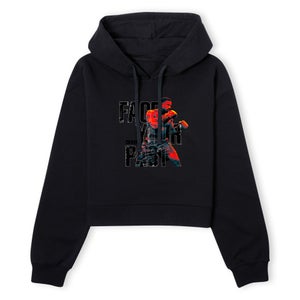 Creed Face Your Past Women's Cropped Hoodie - Black
