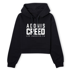 Creed Adonis Creed LA Logo Women's Cropped Hoodie - Black