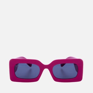 Jeepers Peepers Women's Rectangle Frame Sunglasses - Fuchsia