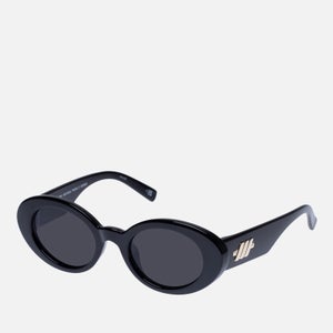 Le Specs Women's Nouveau Trash Oval Sunglasses - Black