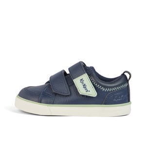 Infant Boys Tovni Twin ZigZag Trainers Leather Navy