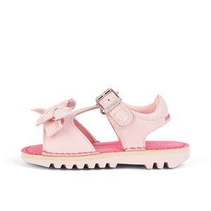 Infant Girls Kick Sandals Bow Sandals Leather Pink