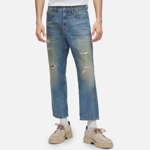 HUGO 340 Distressed Denim Straight-Leg Jeans