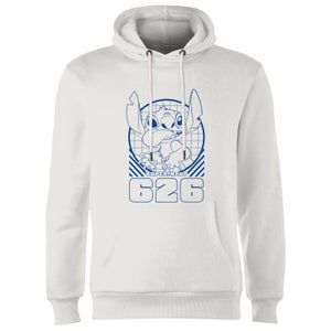 Lilo And Stitch Warning Experiment 626 Hoodie - White
