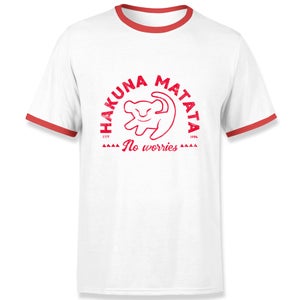 The Lion King Hakuna Matata Ringer T-Shirt - White Red