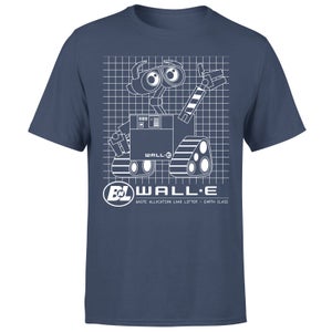 Wall-E Schematic Men's T-Shirt - Navy